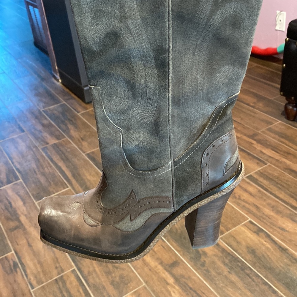 8.5 LISA FOR D PLINER Knee hi cowgirl boots - Picture 4 of 8
